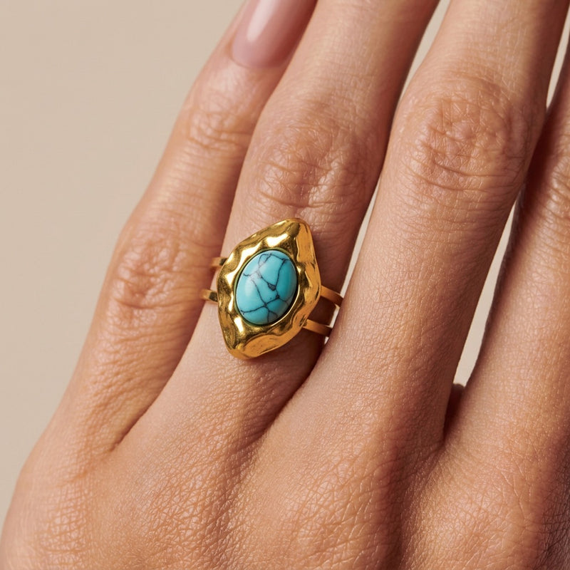 Turquoise Ring "Solara"