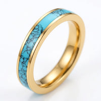 Turquoise Ring Birthstone of December "Cercle"