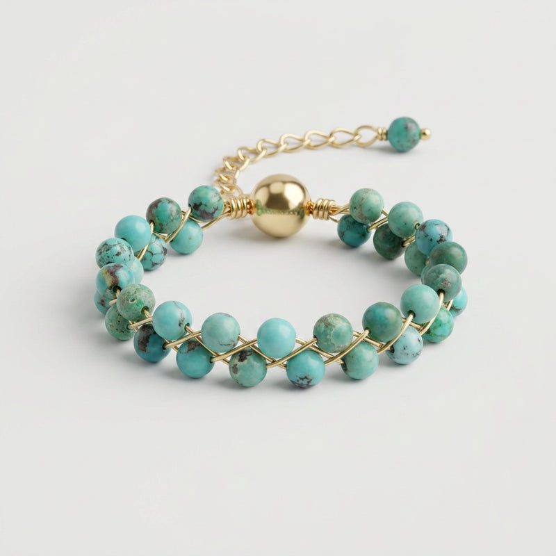 Turquoise Stone Ring "Grape"