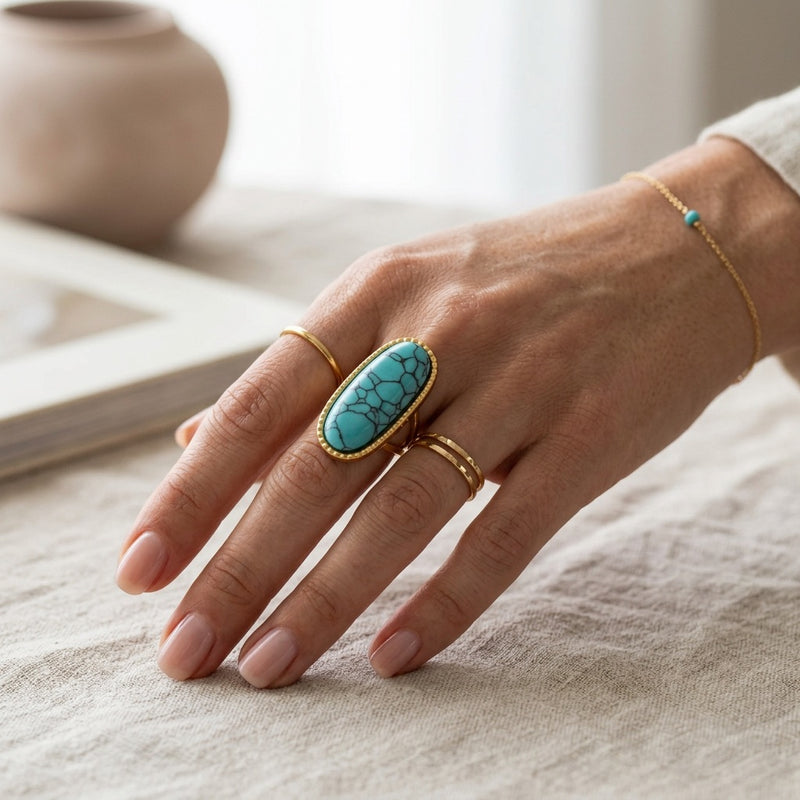 Turquoise Ring Noelya