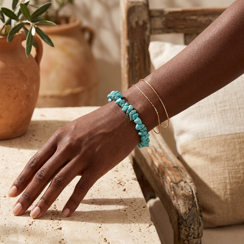 Turquoise Stone Bracelet "Nama"