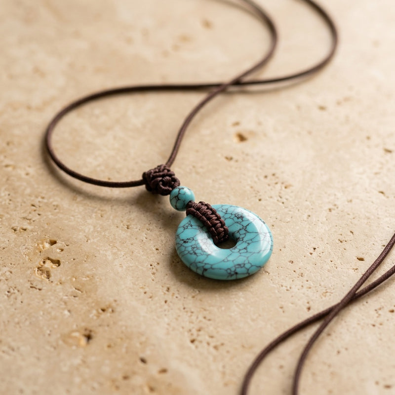 Timeless Turquoise Stone Pendant Orbit