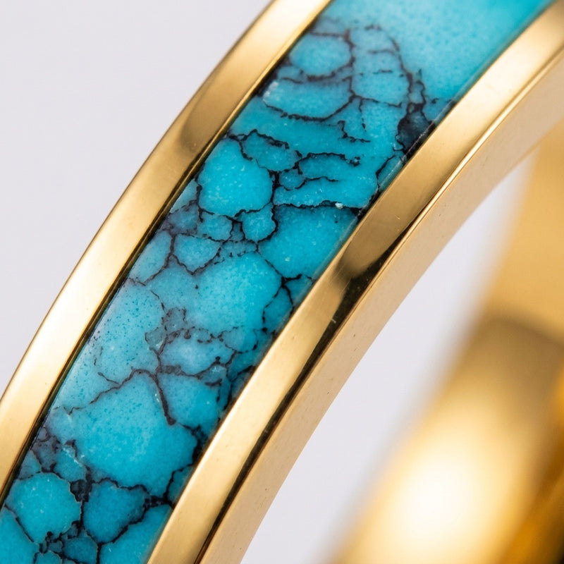 Turquoise Ring Birthstone of December "Cercle"