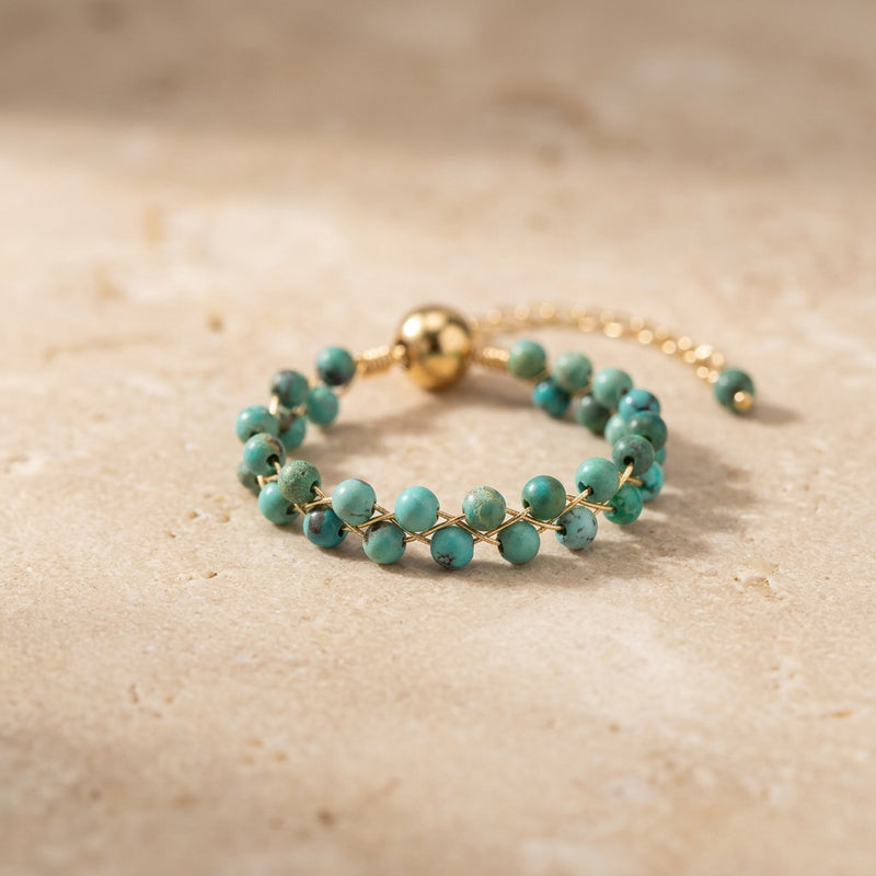 Turquoise Stone Ring "Grape"