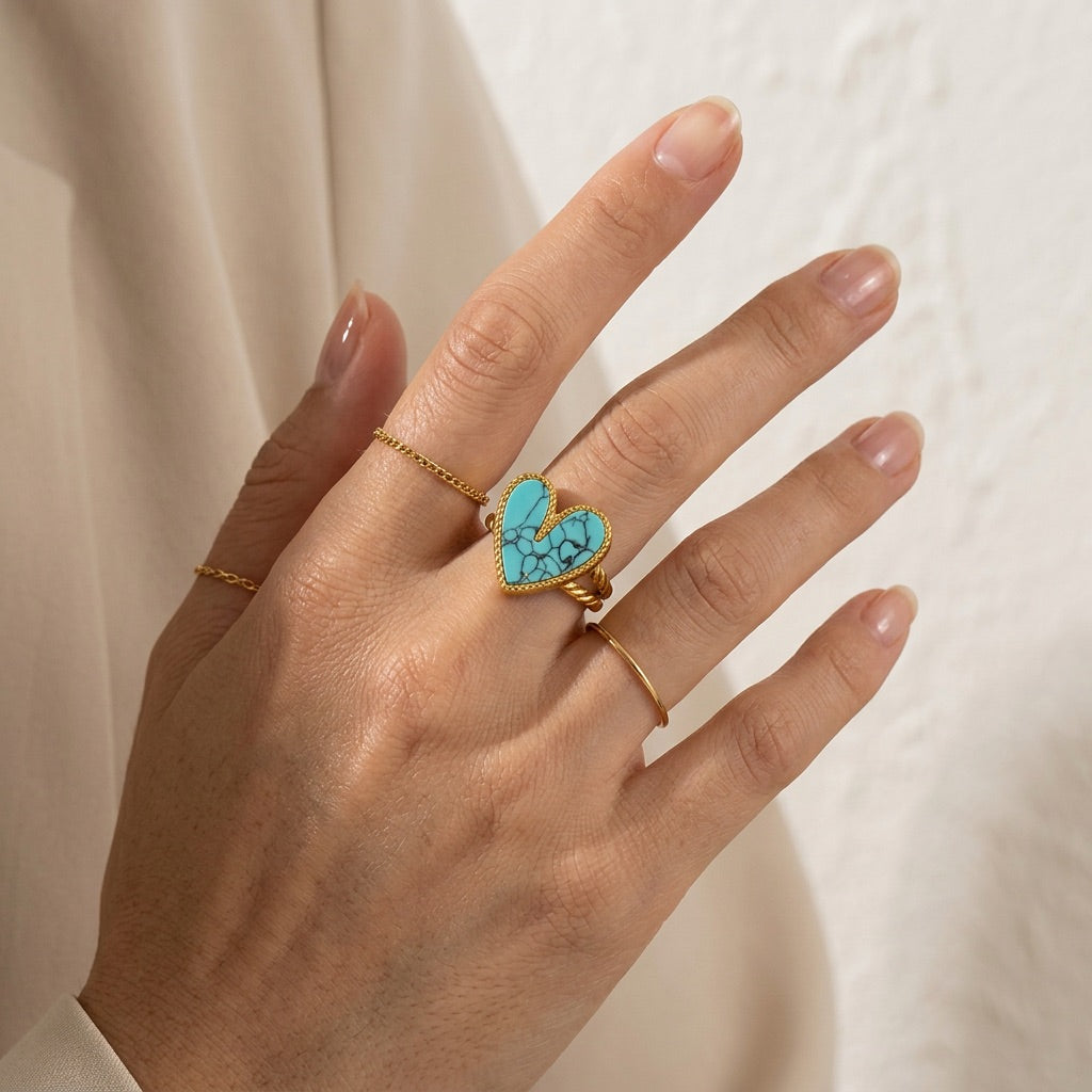 Turquoise Ring "Zephyra"