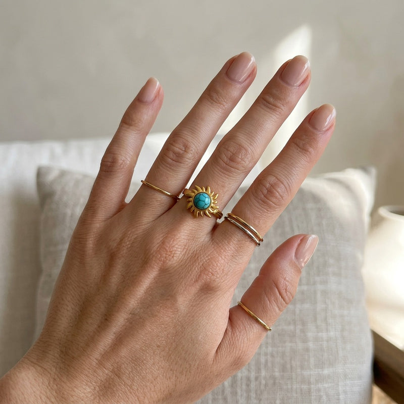 Turquoise Ring "Astera"
