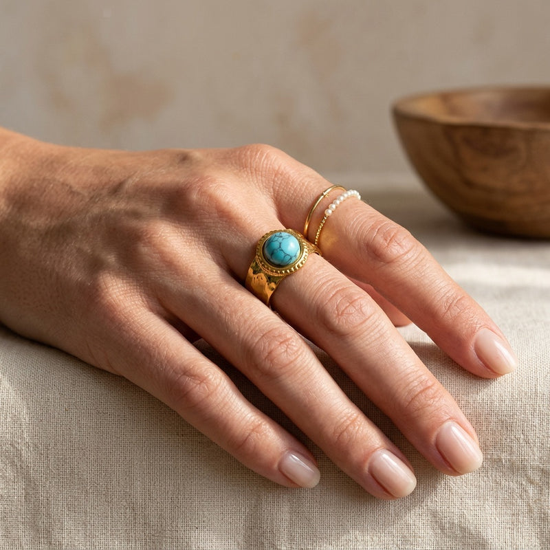 Turquoise Ring "Calyra"