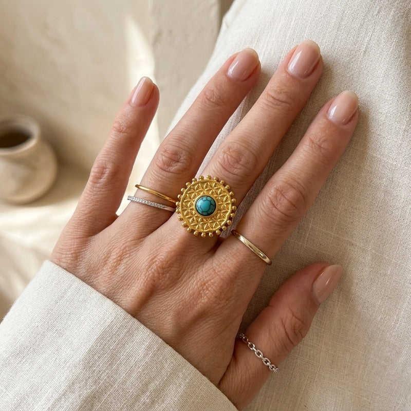 Turquoise Ring Lunessa