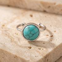 Turquoise Stone Ring “Silent Horizon”