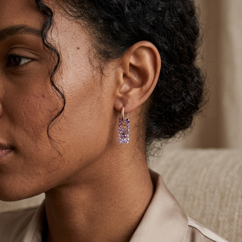 Amethyst Earrings "Gradient"