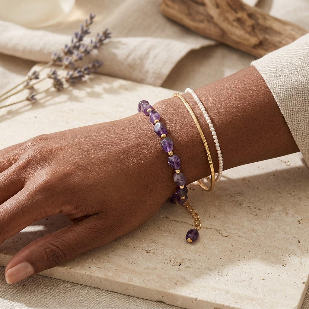 Amethyst Bracelet "Yanlei"