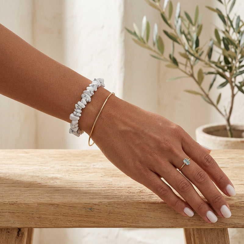 Howlite Stone Bracelet "Nama"