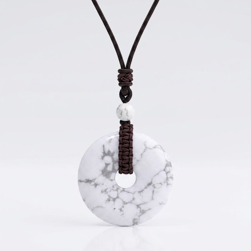 Howlite Stone Pendant "Orbit"