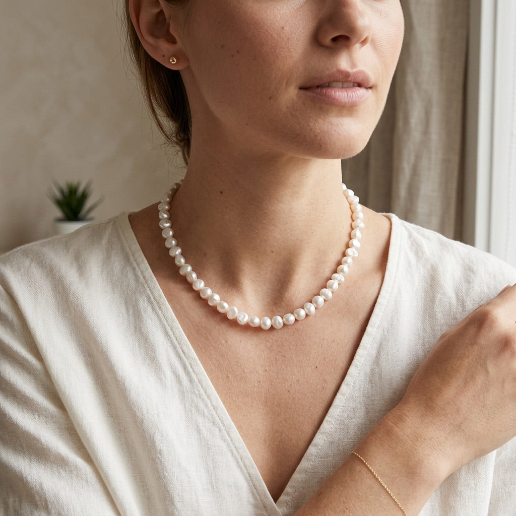 Pearl Necklace "Saint Jacques"