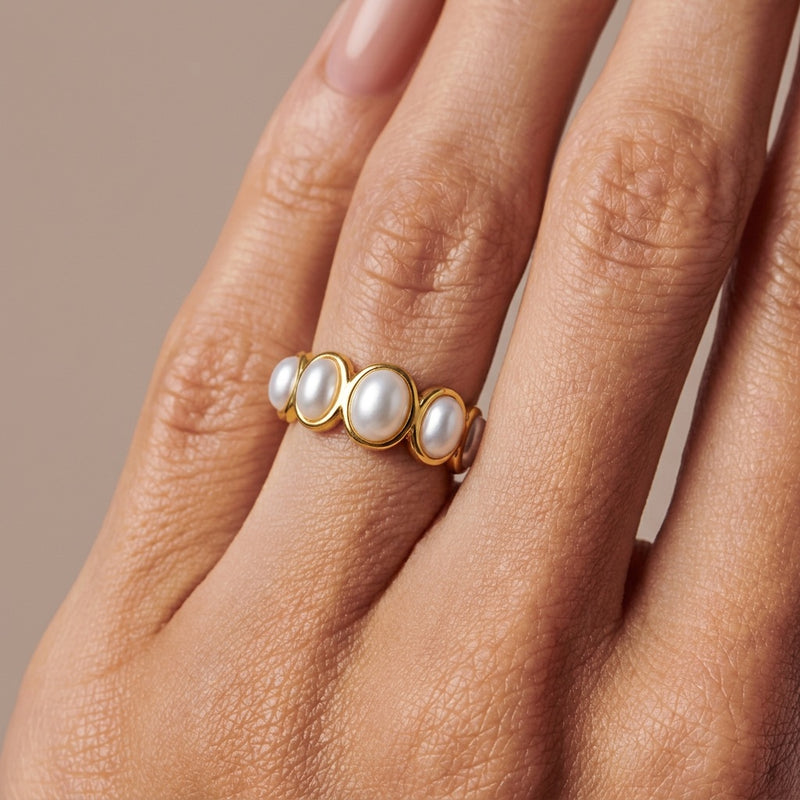 Pearl ring "Diva"