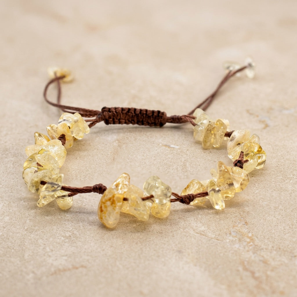 Yellow Citrine Bracelet "madru"