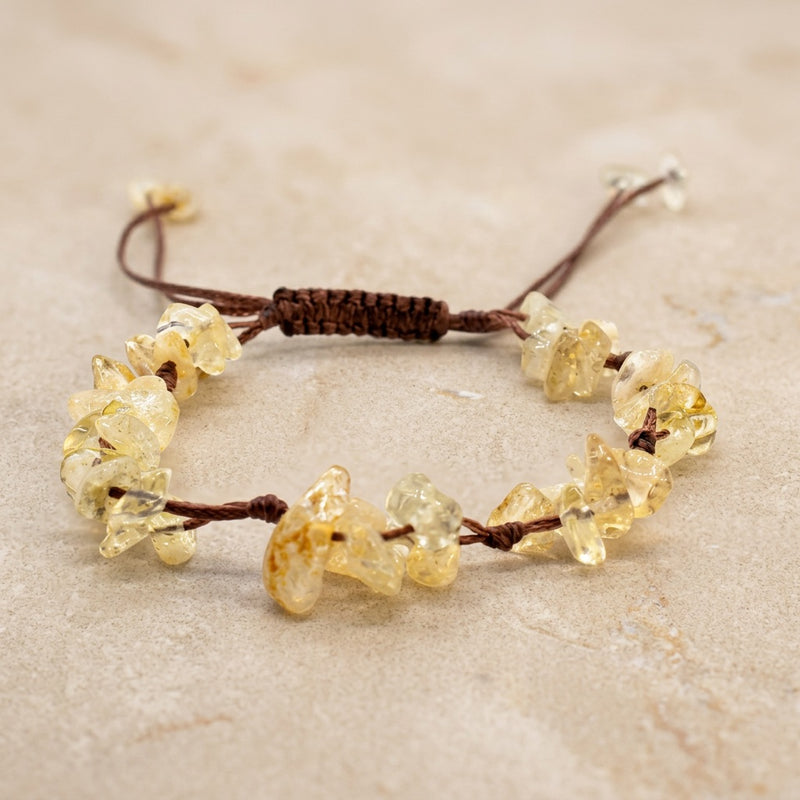 Yellow Citrine Bracelet "madru"