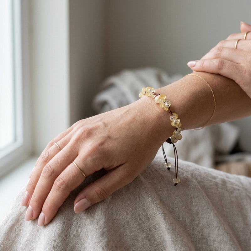 Yellow Citrine Bracelet "madru"