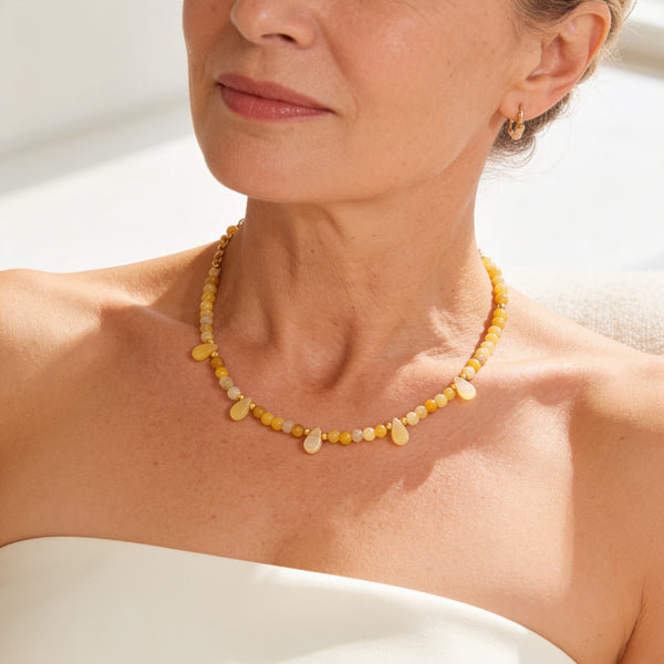 Citrine Necklace "Reflection"